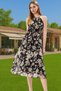 Women S Floral Print A-Line Midi Dress Chiffon Fabric Comfortable Summerwear Daily Summer Indispensable - 3