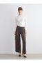 Esvab • Modern & Distinctive Loose Fit Wide Leg Women's Pleated Pants