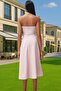 Women's A-Line Jacquard Woven Midi Evening Dress Strapless Neckline Special Occasions Summer's Indispensable - 4
