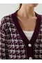 Sparkling Choices from Shining Store |   V-Neck Patterned Women's Knitwear Cardigan - 4