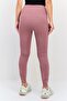 Women Tight Fit Brand Logo 7/8 Training Tights, Maroon Heather - 4