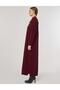 Sewing Detailed Knitwear Dress Burgundy - 4