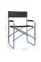 Director's Chairs 2 pcs Steel Black - 3