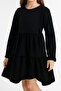 Wrapped Fabric Girl's Dress - Black - 3