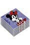 5-Piece MICKEY I AM & MINNIE I AM Collection Coaster Set – Glazed Ceramic Drink Coasters