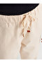 72127 Elastic Waist Cotton Trousers-Ecru - 3