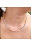 Cat's Eye Natural Stone Necklace |   Orange and Gray Color Matching - 3