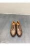 Mink Leather Lace-Up Women's Casual Shoes - 4