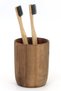 Alessi 4-Piece Bathroom Set - Wood & Brown - 5