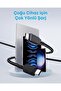 240W USB-C - USB-C Kablosu, 1.8 Metre Çift Örgülü Type-C Şarj Kablosu, Siyah - A81C6 - 6