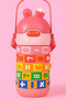 Math Learning Water Bottle,Straw Strap Double Wall Fun and Learning Water Bottle rotating sleeve - 2