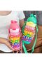 Math Learning Water Bottle,Straw Strap Double Wall Fun and Learning Water Bottle rotating sleeve - 4