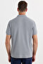 Men's Regular Fit Comfortable Cut Cotton Soft Textured Cool Fabric Plain Gray Polo Collar T-Shirt - 7