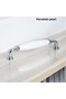 Porcelain Handle Cabinet Drawer Furniture Kitchen Handle Ruby 128mm-white-chrome-stk0820 - 5