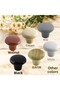 15 Pieces of Hard Plastic - Mushroom Button Handle, Beech Cabinet and Drawer Door Furniture Kitchen Cabinet - 6