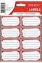 School labels 40/SET red