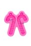 Candy Silicone Mold Set of 2 Christmas Candy Cane Candle Candy Plasticine Soap Chocolate Epoxy Mold with Holes - 4