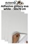 White Adhesive Glitter Eva 50X70 cm 3 Pieces Glitter Adhesive Eva Sponge School Nursery Kindergarten Handicraft Meat