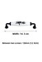 Black Metal-Genuine Porcelain Black Flower Pattern 128 mm Furniture/Cabinet/Garment Closet/Cap/Kitchen Handle - 6
