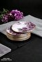 Petunia 15 Piece Ceramic Breakfast Cake Presentation Plate Set - 3