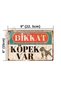 Caution There Is a Dog Rust Look Vintage Aluminum Warning Sign - Pitbull - 15cm X 22.5cm - 2