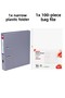 1 Piece Tigra Narrow Folder 1 Piece Noki 100 Pieces Sachet File Office Set