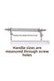 2Pcs 224 mm New Şahin Metal Handle Chrome Furniture Cabinet Door Drawer Handle - 3