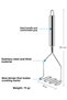 Stainless Steel Potato Masher - Puree Maker 24 cm - 4