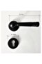 Black Steel Yale Door Handle with Ottoman Badge 1 Set - 2