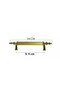 Handle Cylinder Striped Zamak Handle Model 14 cm (2 Pieces) Gold - 2