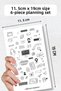 6-Piece Sticker Set / Bullet Journal / Scrapbook / Agenda Sticker Set / Sticker Book - 2