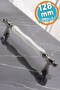 Real Luxury Porcelain Furniture Kitchen Drawer Cabinet Cabinet Handle Handle (128 Mm-12.8 cm) Smoked