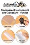 Yellow Transparent Frosted Book Cover - 10 Pieces, 1 Pack, Velcro and Adjustable Self-adhesive - 5