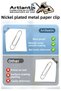 Large Metal Paper Clip No 7 70 mm 1 Pack of 25 Nickel Plated Metal Paper Clips Durable Rustproof 65 Sheets Cap - 4
