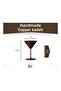 2-Piece Flat Model Copper Goblet Martini - Oxide Color - 5