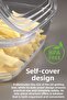 5 Pieces of Leak-Proof, Self-Closing Storage Containers Suitable for Deep Freezer, Airtight Organizer, 1Lt - 4