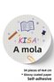 34 Pieces 4X4Cm Short Break Break-Down Label for Teachers 4X4 Cm-Adhesive Gift Package Label (Sticker)