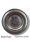 Stainless Steel Appetizer Plate with Motif Pattern