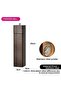 Square Shape Pepper Mill Dark Brown 21.5 x 5cm - 2
