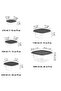 Set of 32 Square Food Storage Containers - Microwave and Freezer Safe Storage Containers Anthracite - 6
