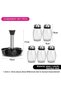 6-piece Spice Jar With Stand Holder, 3-types Pouring Stainless Lid, Spice Seasoning Bottle Organizer - 2