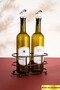 Bottle Oil Dispenser Stand Black Kitchen Organizer Dish Soap Stand Stainless Finish Tableware Decoration