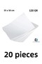 20 Pieces Non-Woven Schoeller Picture Paper 35 X 50 Cm 120 Gr