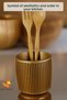 Countertop Spoon Holder Modern Countertop Spoon Holder Decorative Vertical Spoon Holder Gold Color Model 1 - 3