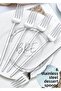 Set of 6 18/10 Stainless Steel Silver Color Sweet Fork 16 cm - 2