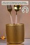 Countertop Spoon Holder Modern Countertop Spoon Holder Decorative Vertical Spoon Holder Gold Color Model 1 - 2