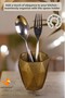 Countertop Spoon Holder Modern Countertop Spoon Holder Decorative Vertical Spoon Holder Antique Gold Color Model 2 - 2