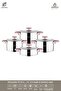 Enio 8 Piece Stainless Steel Cookware Set Rose Gold Eni-8620 - 2