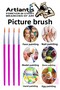 Paint Brush 6 Size 5Pcs Round Tip Synthetic Painting Brush Economic for Watercolor Acrylic Paint Gouache - 3