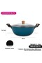 Non-Stick Stockpot w/ Glass Lid Seagreen Series Enamelled Lightweight Cast Iron 32x125cm/8L - 3